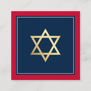 ENCLOSURE insert Bar Mitzvah logo QR code red navy