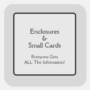 Enclosures Square Sticker
