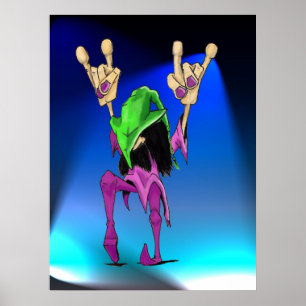 Encore Blue Lights Poster