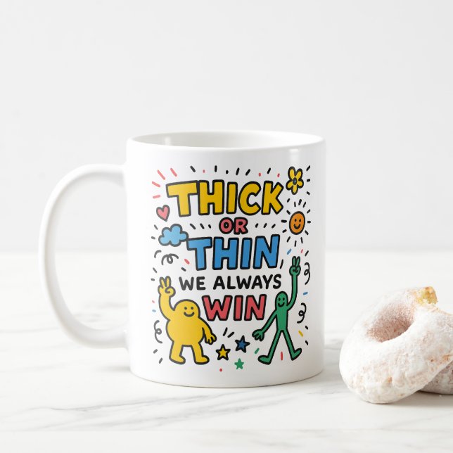 encourage coffee mug (With Donut)
