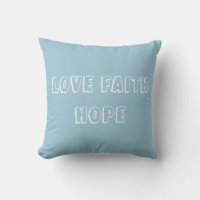 Encourage Love, Faith, Hope with this Serene Blue
