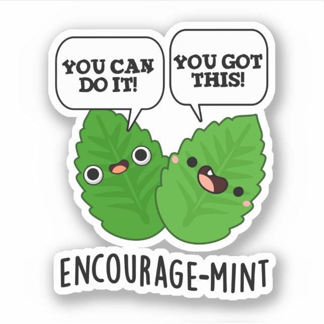Encourage-mint Positive Mint Pun  (Front)