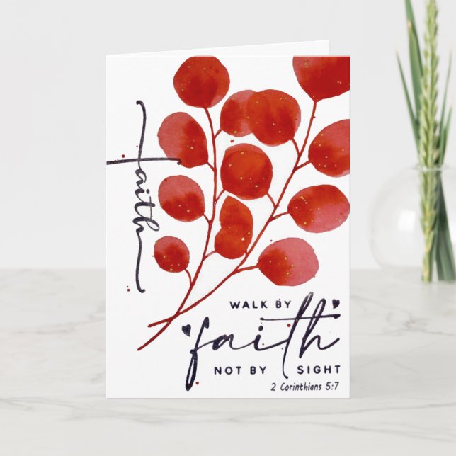  EncourageMe "Walk By Faith"  Card (Front)