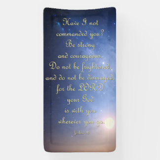 Encouragement Banner - Joshua 1:9