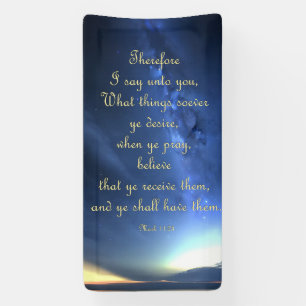 Encouragement Banner - Mark 11:24