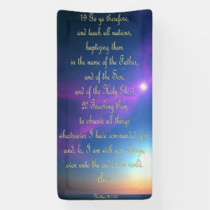 Encouragement Banner - Matthew 28:19-20