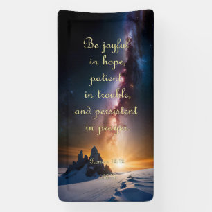 Encouragement Banner - Romans 12:12