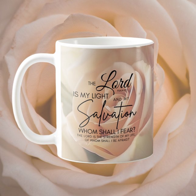 Encouragement Bible Verse Psalm 27:1 Mug (Creator Uploaded)
