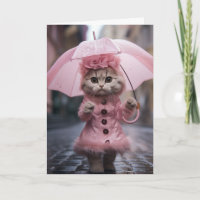 Encouragement Cat Greeting Card