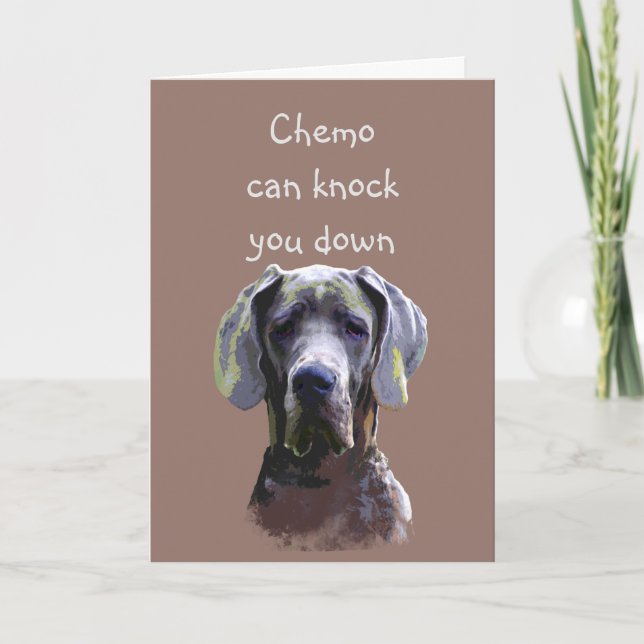 Encouragement Chemo can knock you down. Card (Front)
