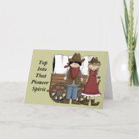 Encouragement Cute Pioneer Spirit Card - Western