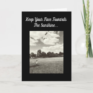 Encouragement Face The Sunshine Inspiration Verse Card