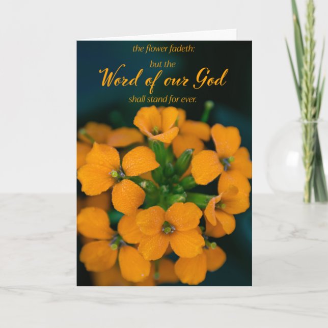 Encouragement Flower Greeting Card (Front)