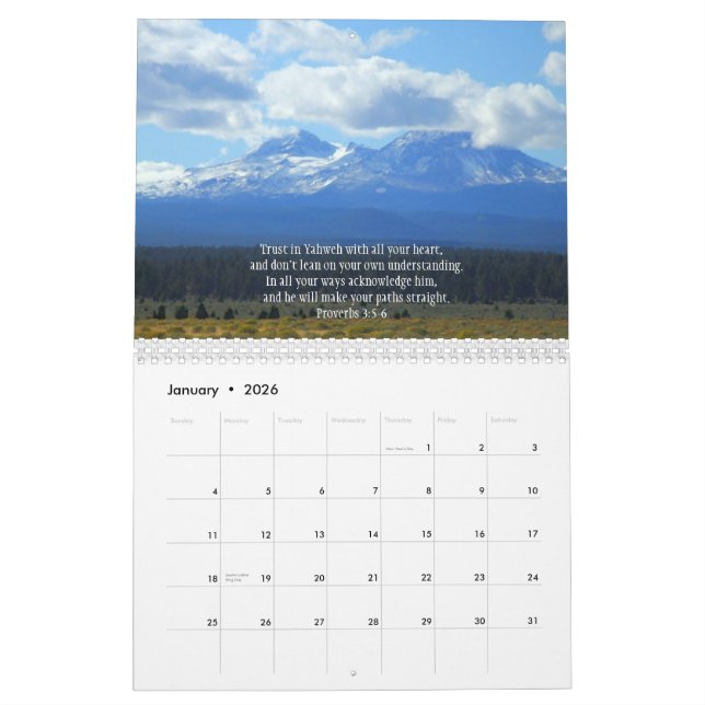 Encouragement from the Creator Calendar (Jan 2026)