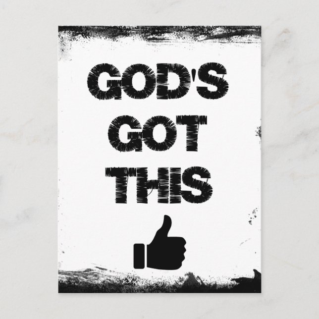 Encouragement: God's Got This Postcard (Front)