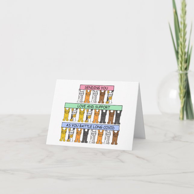 Encouragement in Battle with Long Covid Card (Front)