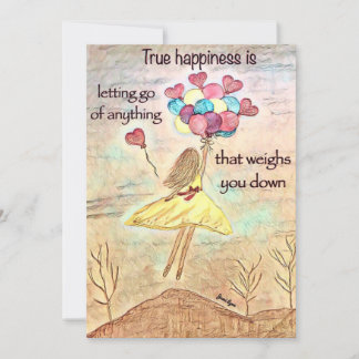 Encouragement notecard Happiness greeting cards