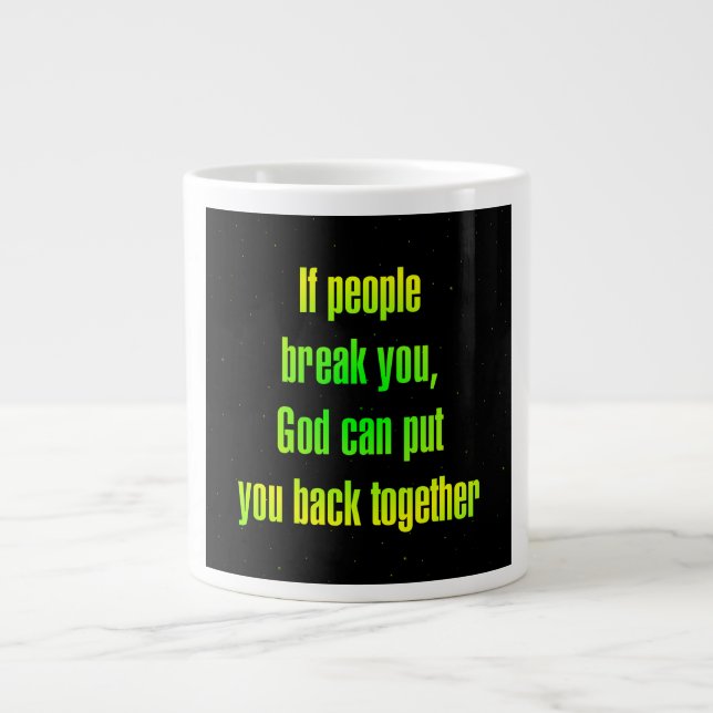 Encouragement Quote # 104 Large Coffee Mug (Front)