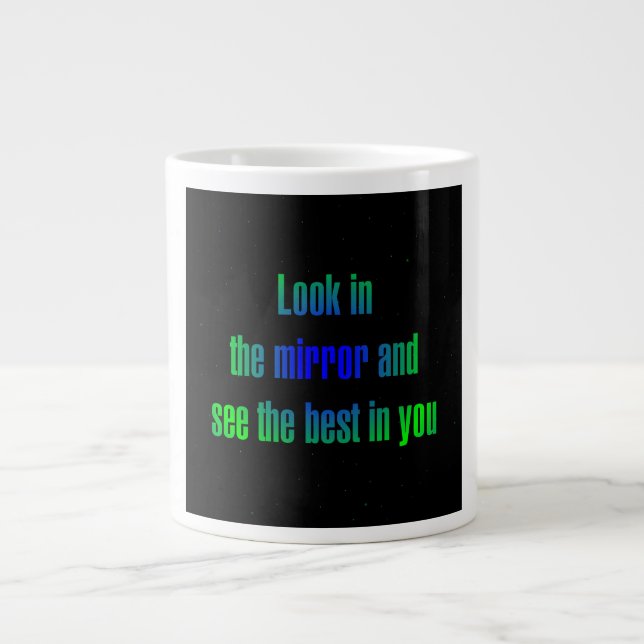 Encouragement Quote # 116 Large Coffee Mug (Front)
