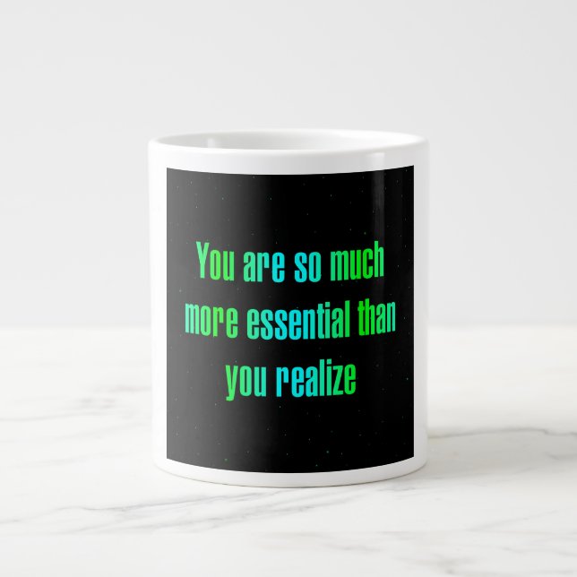 Encouragement Quote # 285 Large Coffee Mug (Front)