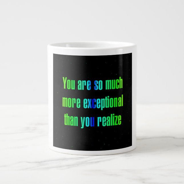 Encouragement Quote # 287 Large Coffee Mug (Front)