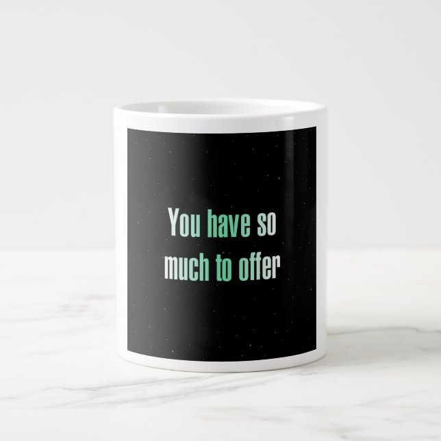 Encouragement Quote # 335 Large Coffee Mug (Front)