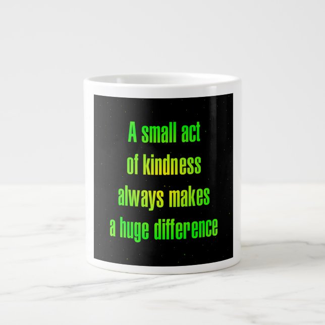 Encouragement Quote # 3 Large Coffee Mug (Front)
