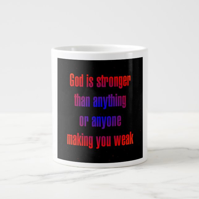 Encouragement Quote # 57 Large Coffee Mug (Front)