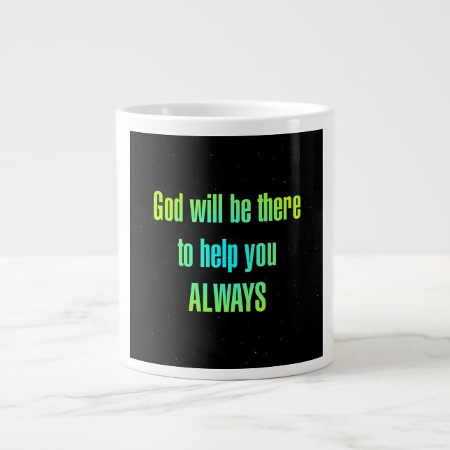 Encouragement Quote # 76 Large Coffee Mug (Front)