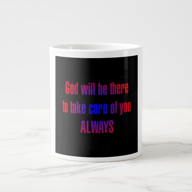 Encouragement Quote # 77 Large Coffee Mug (Front)