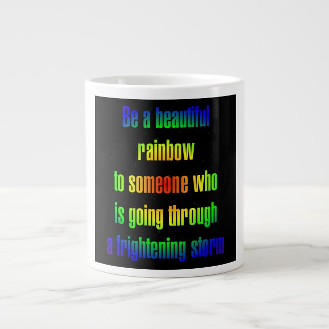 Encouragement Quote # 7 Large Coffee Mug (Front)