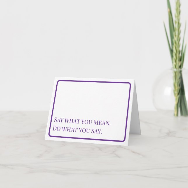 Encouragement: Say and Do Notecard (Front)
