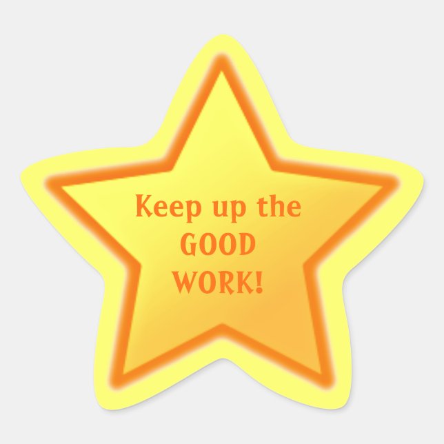 Encouragement Star Sticker (Front)