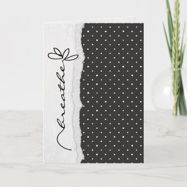 encouragement support daisy flower card (Front)