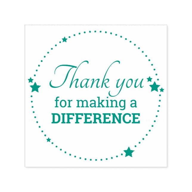 Encouragement Thank You For Making A Difference Self-inking Stamp (Design)