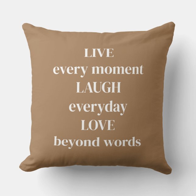 Encouragement Throw Pillow (Front)
