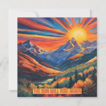 Encouraging Ai Sun Rising Over The Mountains