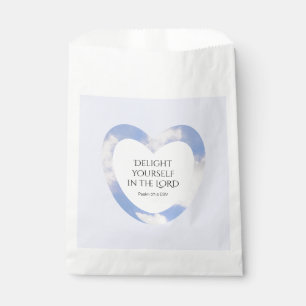 Encouraging and Uplifting Light Blue Bible Verse Favour Bags