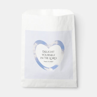 Encouraging and Uplifting Light Blue Bible Verse Favour Bags