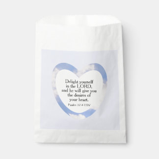 Encouraging and Uplifting Light Blue Bible Verse Favour Bags