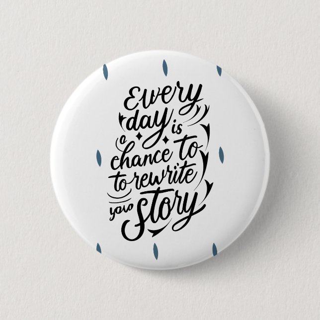Encouraging Believe in Yourself Message Design 6 Cm Round Badge (Front)