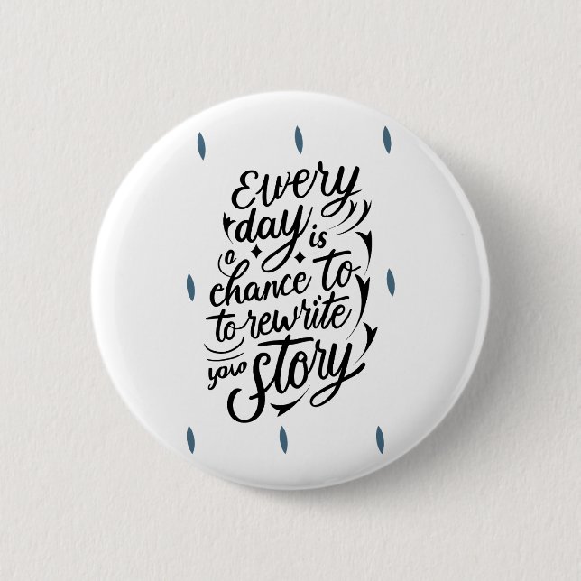 Encouraging Believe in Yourself Message Design 6 Cm Round Badge (Front)