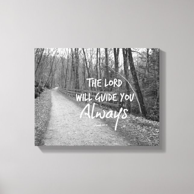 Encouraging Bible Verse Canvas Print (Front)