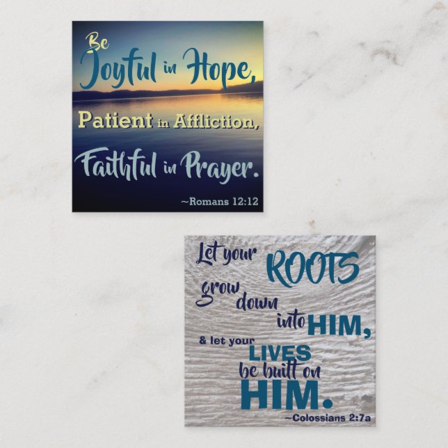 Encouraging Bible Verse Memorisation Cards (Front/Back)