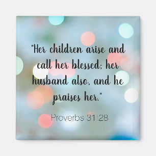 Encouraging Bible Verse Proverbs 31 Christian Magnet