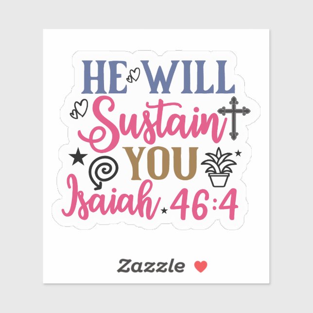Encouraging Bible Verse Stickers (Sheet)