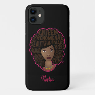 Encouraging Black Women, Natural Hair, Black Case-Mate iPhone Case