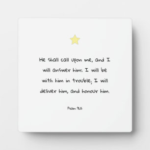 Encouraging Comforting Bible Quote Blessing Faith Plaque