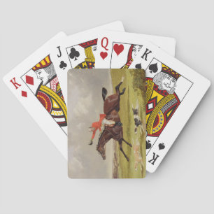 Encouraging Hounds, 1839 (oil on panel) Playing Cards
