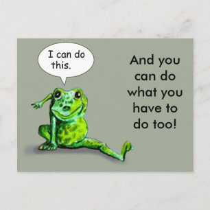 ENCOURAGING LIZARD POSTCARD